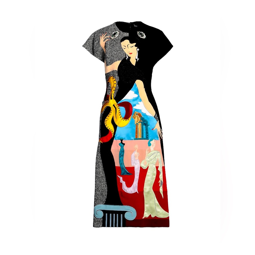 Ever gorgeous dress, detailed design by the famous designer Dolce and Gabbana
